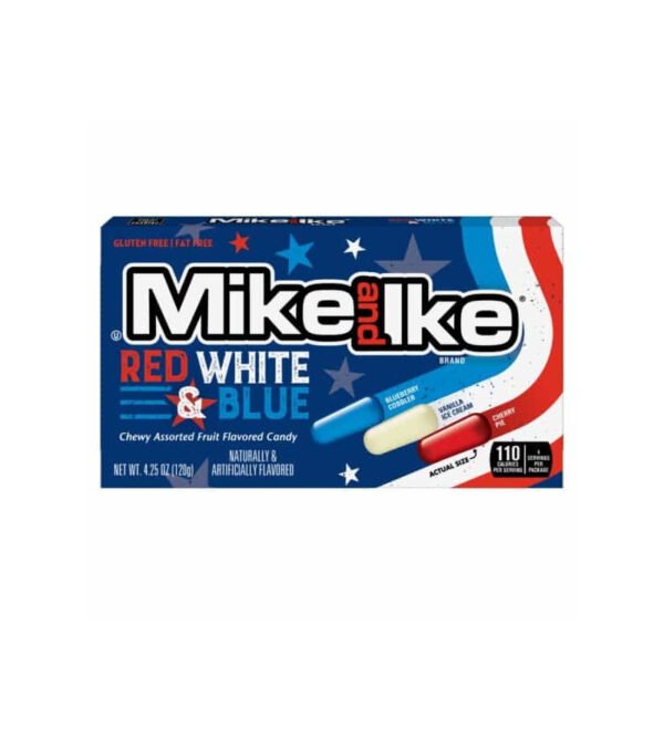 Mike and Ike Red White and Blue (12 x 120g)
