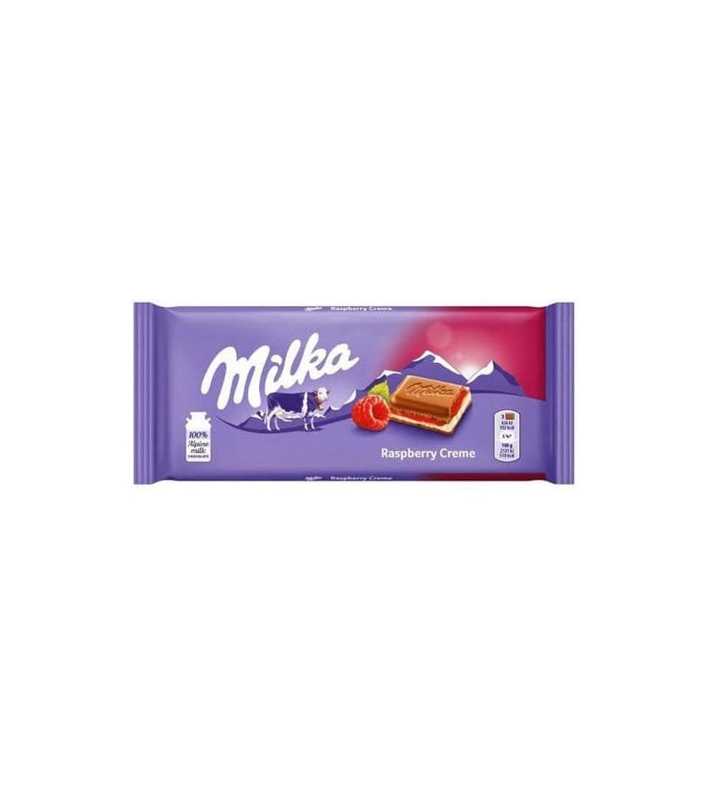Milka Cookies Raspberry Milka Raspberry (22 X 100G) – The Sweets Hub