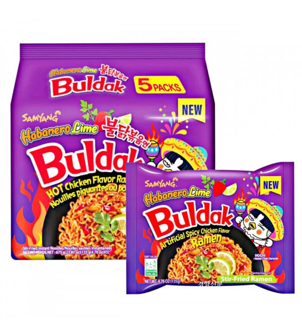 Samyang Buldak Habanero Lime Ramen (5 x 135g)