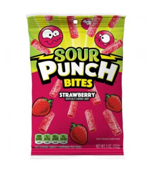 Sour Punch Strawberry Bites Bag (12 x 142g)