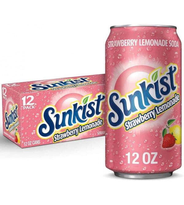 Sunkist Strawberry Lemonade (12 x 355ml)