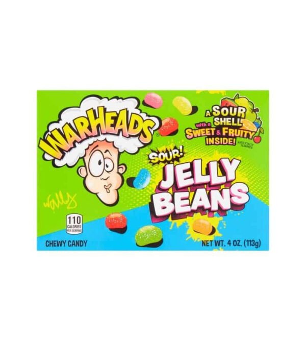 warheads sour jellybean 12 x 99g