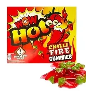 wow hot chilli fire gummies 36 x 150g