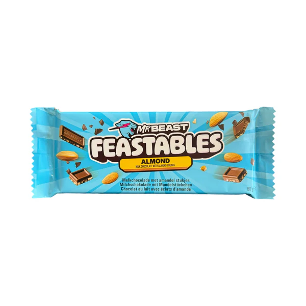 Mr Beast Feastables Almond Chocolate (10 x 60g)