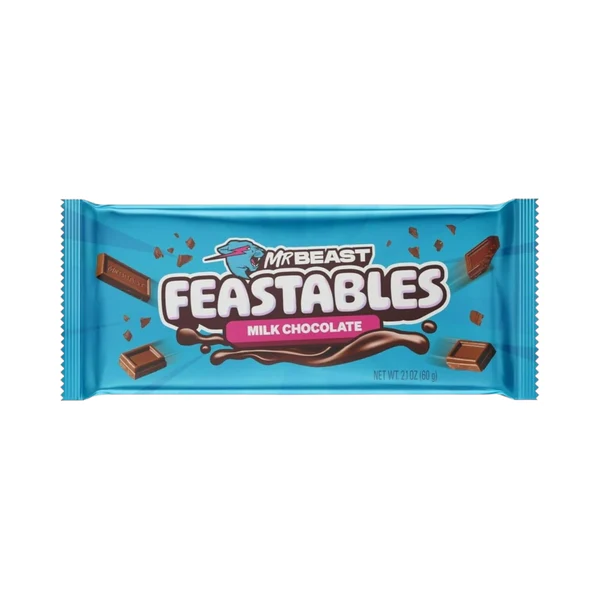 Mr Beast Feastables Milk Chocolate Bar (10 x 60g)