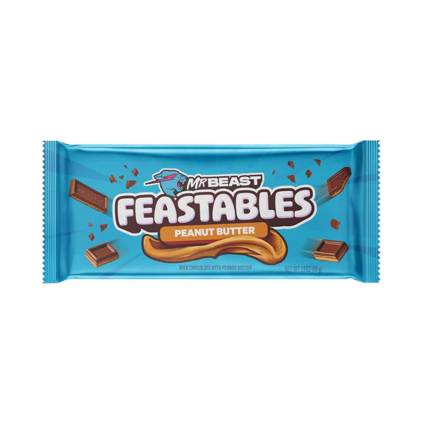 Mr Beast Feastables Peanut Butter Chocolate (10 x 60g)