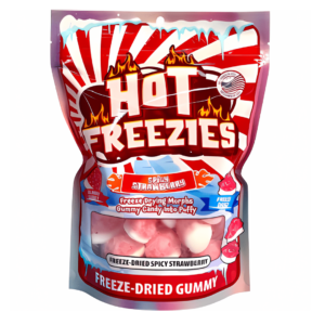 Hot Freezies Spicy Strawberry (24 x 100g) - Freeze Dried