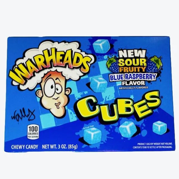Warheads Cubes Blue Raspberry (12 x 85g)