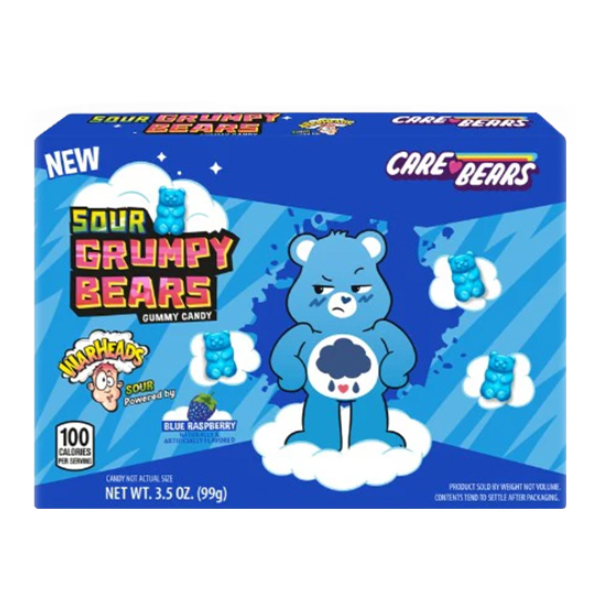 Warheads Sour Grumpy Bears Blue Raspberry (12 x 99g)