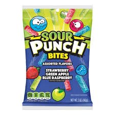 Sour Punch Bites Assorted Flavours (12 x 142g)