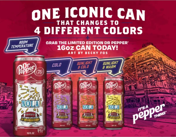 Dr Pepper Nola Colour Changing Can (24 x 473ml)