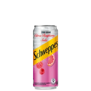 Schweppes Zero Citrus Raspberry Soda (24 x 250ml)