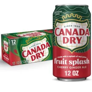 Canada Dry Fruit Splash Cherry Ginger Ale (12 x 355ml) - USA