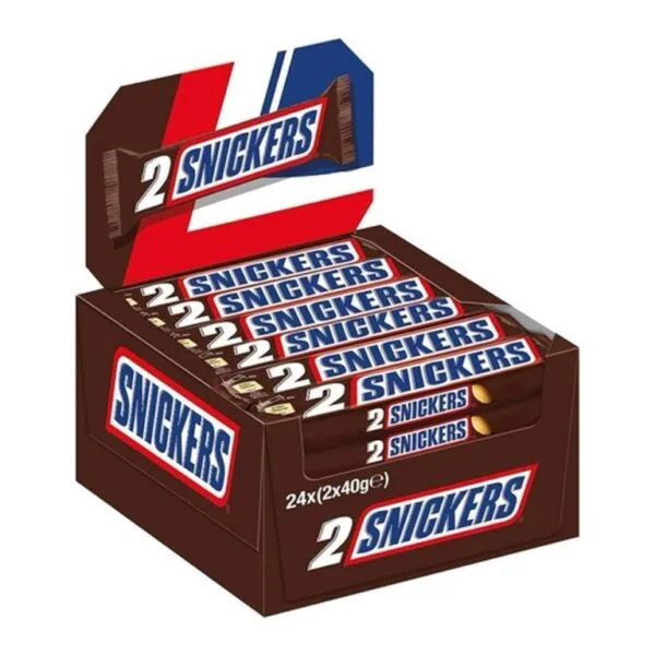 Snickers Duo 2 Pack Chocolate Bar (24 X 75g)