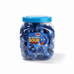 Jellylicious Sour Blueberry Jelly Filled Gummy (50 x 18g) - Halal