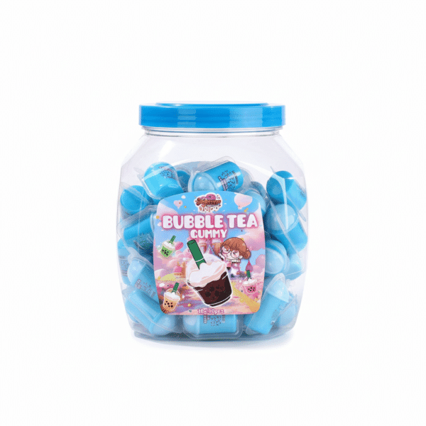 Bubble Tea Gummy Jellylicious Bubble Tea Jelly Filled Gummy (50 x 18g) - Halal