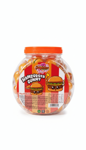 Jellylicious Hamburger Gummy (50 x 10g) - Halal
