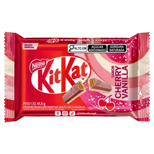 Nestle Kit Kat Cherry Vanilla – Brazil Nestle Kit Kat Cherry Vanilla (24 x 41.5g) - Brazil