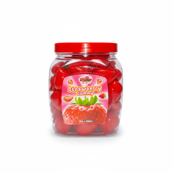Jellylicious Strawberry Jelly Filled Gummy (50 x 18g) - Halal