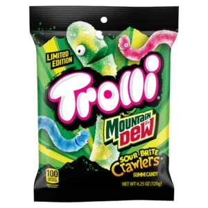 Trolli Mountain Dew Sour Brite Crawlers (12 x 120g) - USA