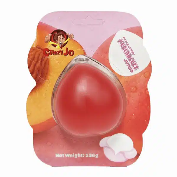 Crazy Jo Peelablezz Jumbo Peach Gummy (12 x 136g)
