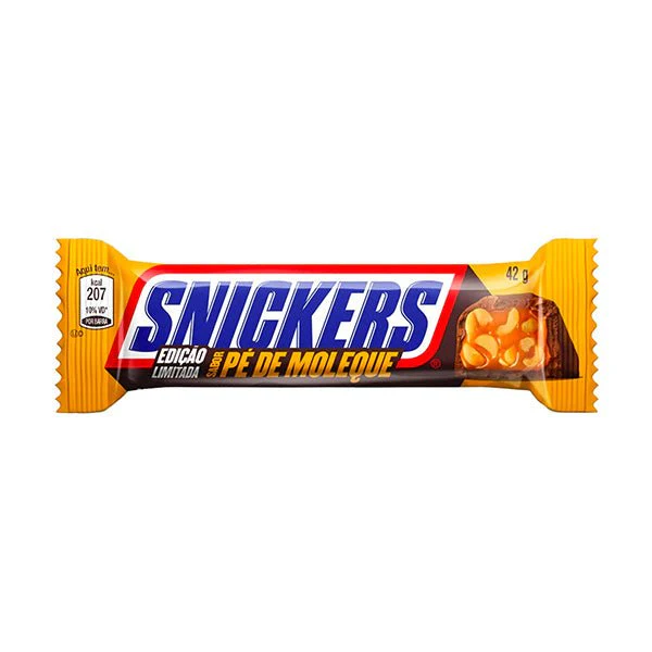 Snickers Pe De Moleque Peanut Brittle Flavour (20 x 42g) - Brazil