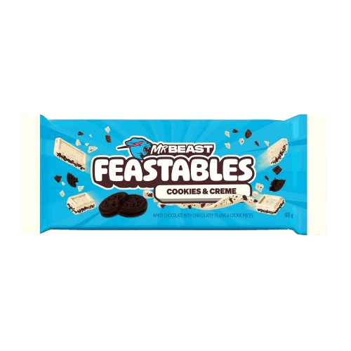 Mr Beast Feastables Cookies and Creme Chocolate (10 x 60g)