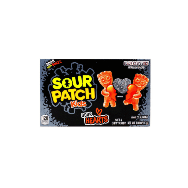 Sour-Patch-Kids-Valentine-Sour-Hearts-Black-Raspberry-SweetFusion-Calgary-min Sour Patch Kids Sour Hearts Black Raspberry Theatre Box (12 x 87g)