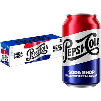 Pepsi Cola Real Sugar (12 x 355ml)