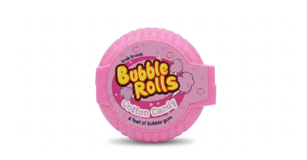 Bubble Rolls Bubble Gum Cotton Candy Flavour (12 x 56g)