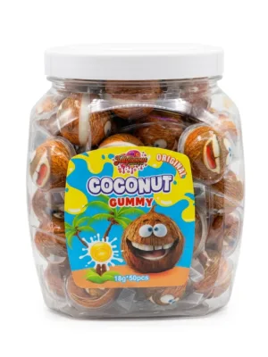 Jellylicious Coconut Fruit Jelly Filled Gummy (50 x 18g) - Halal
