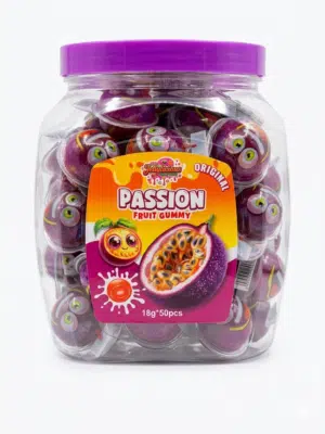 Jellylicious Passion Fruit Jelly Filled Gummy (50 x 18g) - Halal