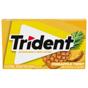 Trident Pineapple Twist Chewing Gum (14 Sticks x 12 Pack)