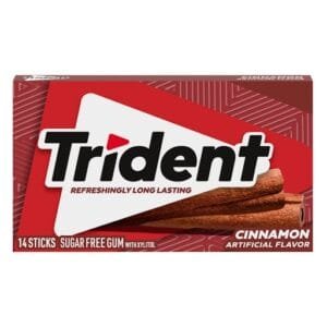 Trident Cinnamon Chewing Gum (14 Sticks x 12 Pack)