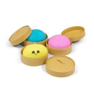 Viral Giant Dumpling Squeeze Stress Ball With Steamer Box (Single)