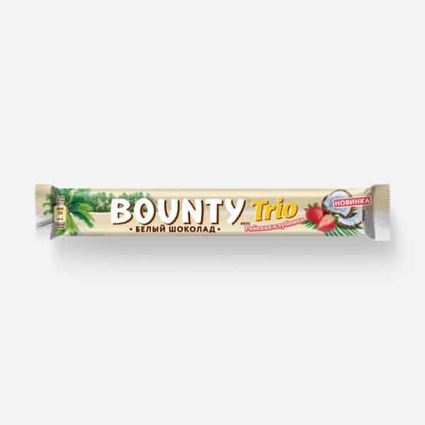 Bounty Trio Strawberry Chocolate Bar with Coconut and Strawberries (30 x 78g)