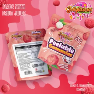 Jellylicious Lychee Peelable Gummies (12 x 65g) - Halal