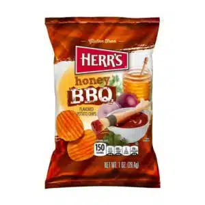 Herr's Honey BBQ  Flavoured Potato Chips (42 x 28.4g)