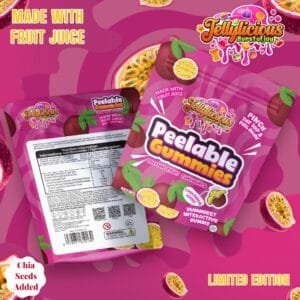 Jellylicious Passion Fruit Peelable Gummies (12 x 65g) - Halal