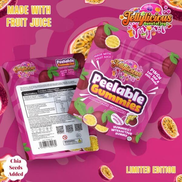 passion-fruit-peelable-gummy-65g-halal Jellylicious Passion Fruit Peelable Gummies (12 x 65g) - Halal