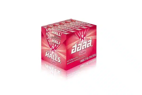 Halls Icy Strawberry Syrup Candy (2 x 20 Pack) - Thailand