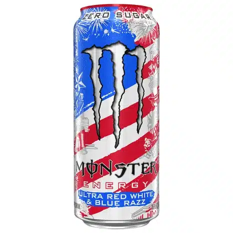 Monster Energy Ultra Red White & Blue Razz Zero Sugar (24 x 473ml)