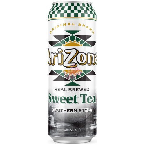 Arizona Sweet Tea Can Arizona Real Brewed Sweet Tea Flavour (24 x 650ml) - USA
