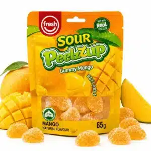 Fresh Sour PeelzZup Gummy Mango (12 x 65g) - Halal