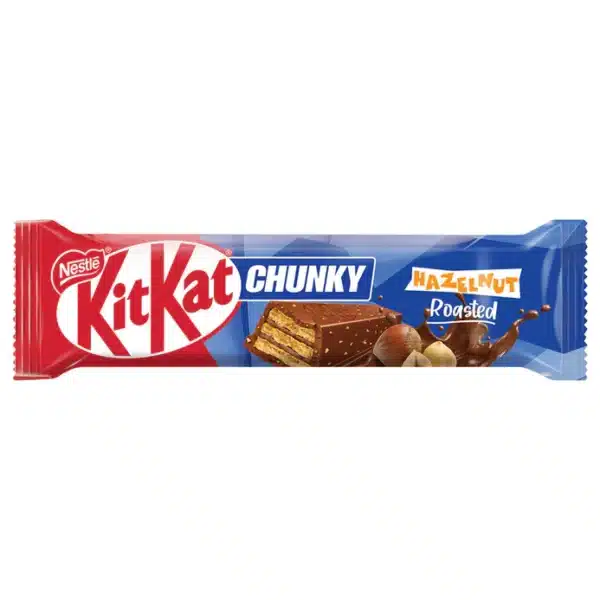 KitKat Chunky Roasted Hazelnut (38g) Nestle Kitkat Chunky Hazelnut Roasted Chocolate (12 x 38G)