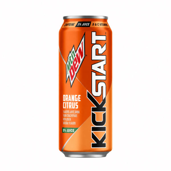 mountain dew kickstart orange citurs Mountain Dew Kickstart Orange Citrus Energy Drink (12 x 473ml)