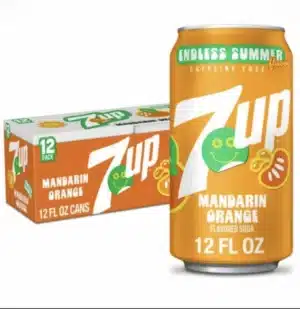 7UP Mandarin Orange Endless Summer Soda (12 x 355ml)