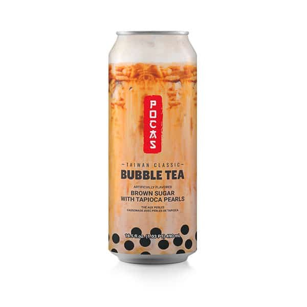 Pocas_Bubble_Tea_Brown_Sugar_Flavour_490ml Pocas Bubble Tea Brown Sugar Flavour With Tapioca (24 x 490ml) - Taiwan