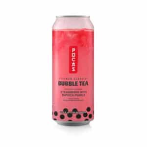 Pocas Bubble Tea Strawberry Flavour With Tapioca (24 x 490ml) - Taiwan