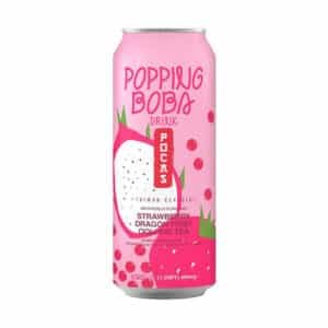 Pocas Popping Boba Strawberry Dragon Fruit Oolong Tea (24 x 490ml) - Taiwan